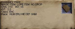 Innoruuk's Word